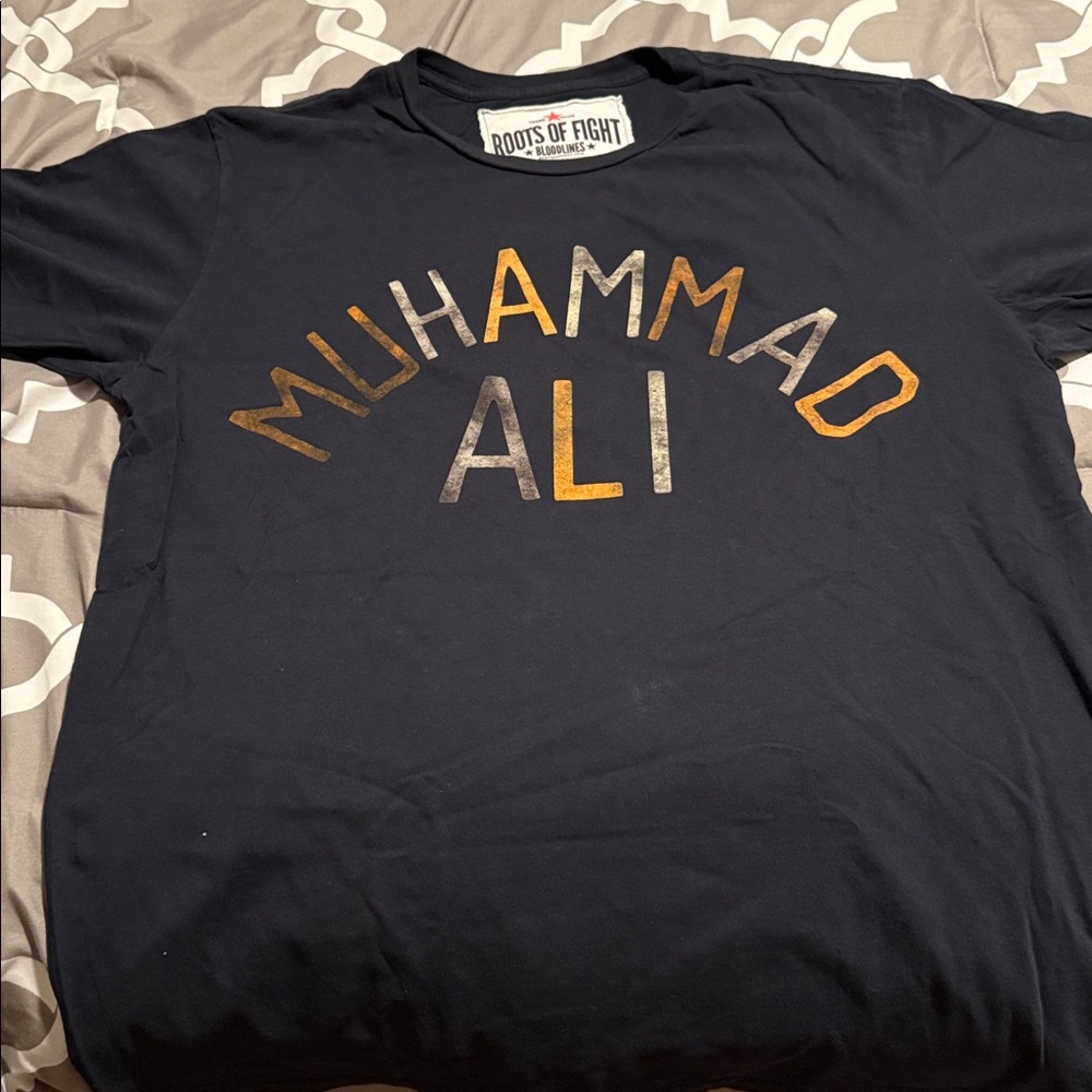 Roots of Fight Muhammad Ali Black T-Shirt